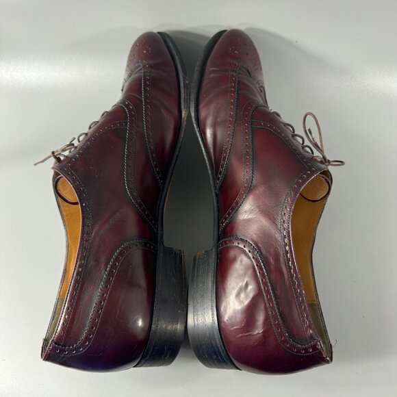 Authentic Salvatore Ferragamo Wingtip Oxford Dress Shoes, Men\'s 13 D main image 7